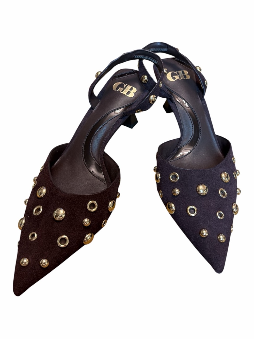 Gianni Bini Studded Slingback Kitten Heels Pointed Toe NWOB Women’s 7.5